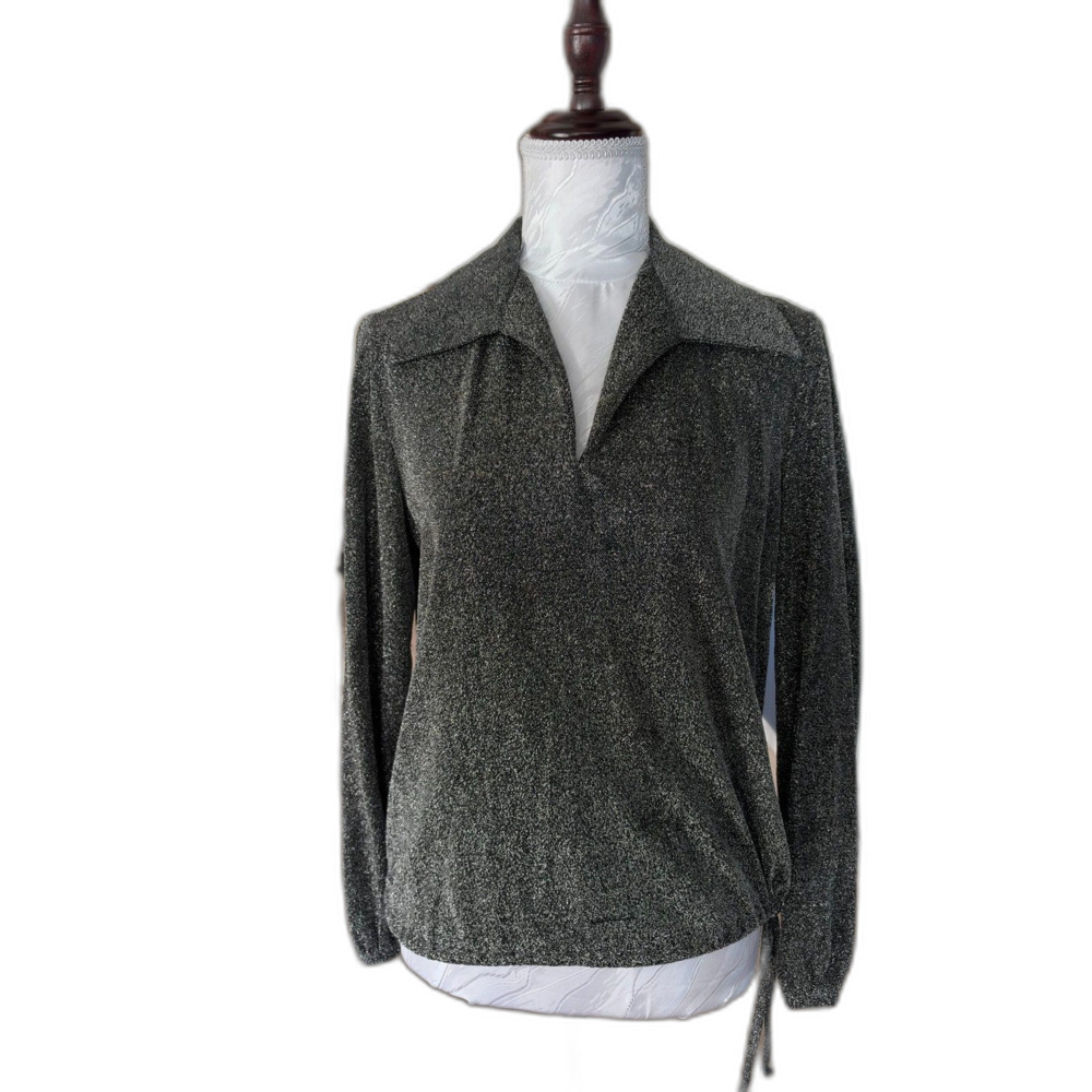 Vintage Carina Metallic Blouse 1960's